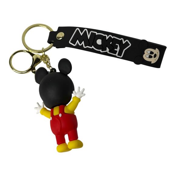 Disney Mickey Mouse Wristband Keychain Key Clip Purse Fob Backpack Car Decor New - Picture 3 of 5